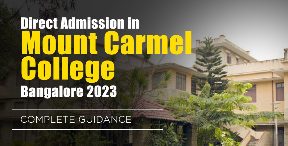 Mount Carmel Direct BBA Admission 2024 new Batch