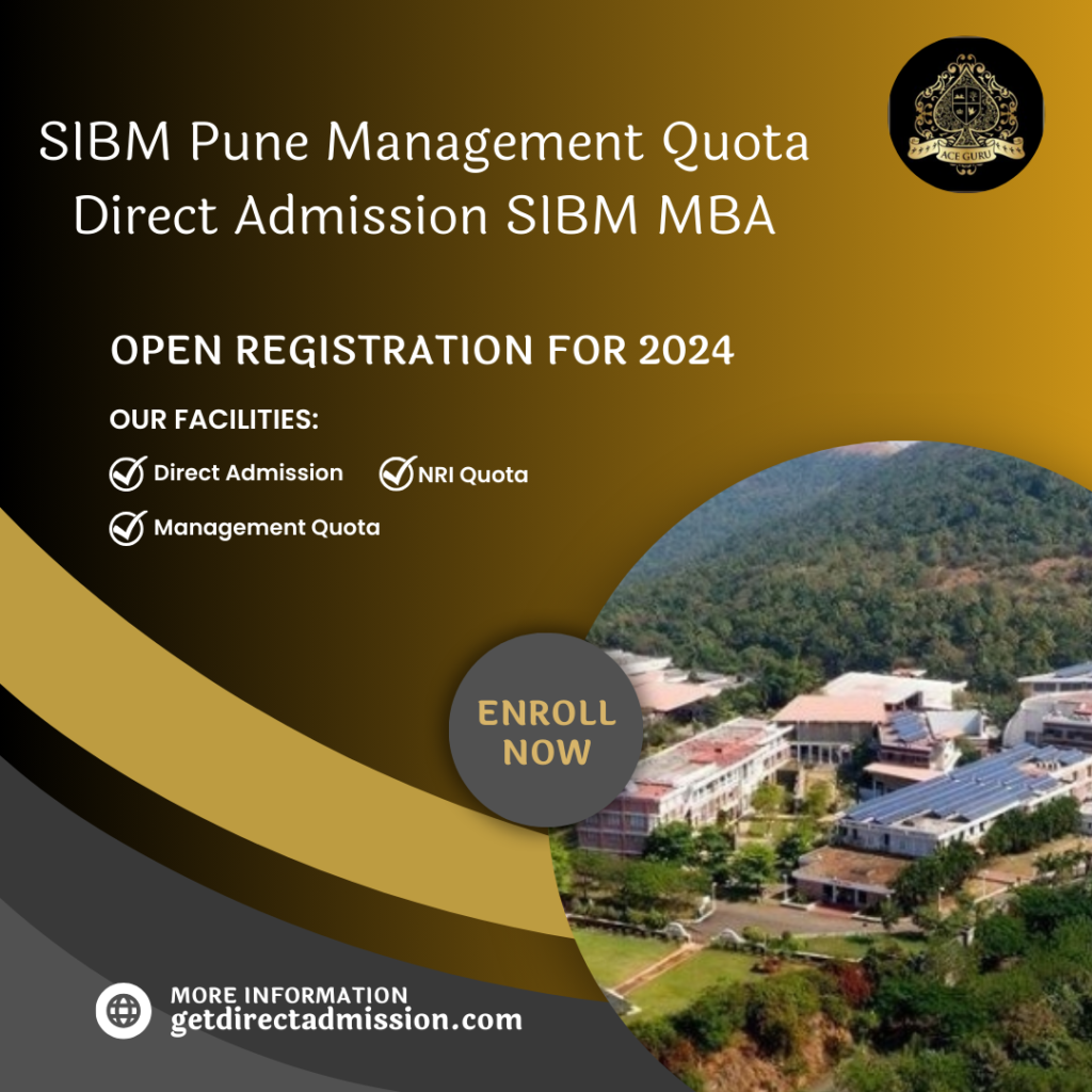 SIBM Pune Management Quota Direct Admission SIBM MBA