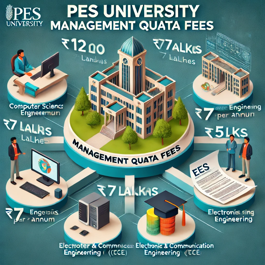 What is The Management Quota Fees Engineering PES University?