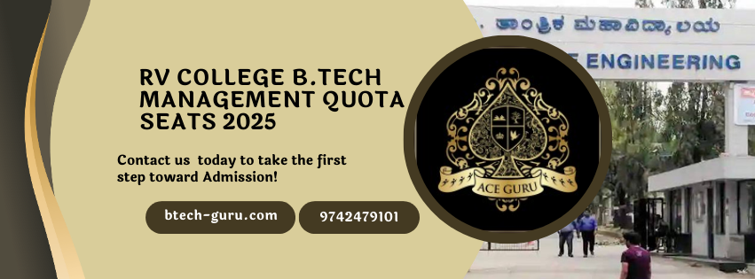 RV College B.Tech Management Quota Seats 2025