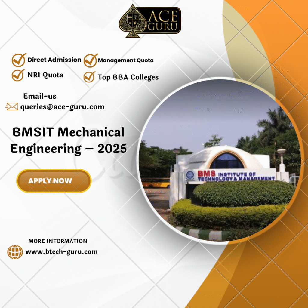 Direct Admission in BMSIT Mechanical Engineering – 2025