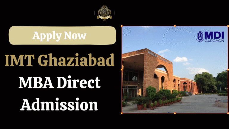 IMT Ghaziabad MBA Direct Admission
