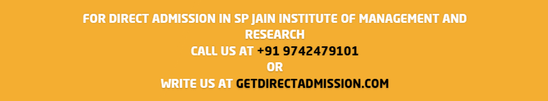 SP JAIN Direct Admission in MBA - SPJIMR Management Quota.