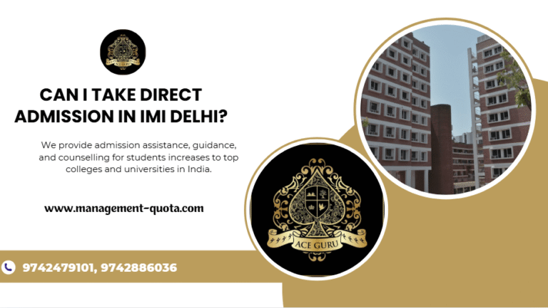 Can I take Direct Admission in IMI Delhi?