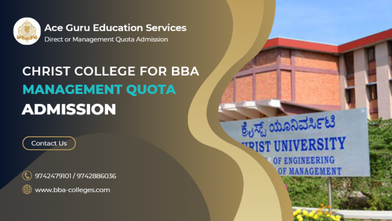 Admission in Christ College for BBA Management Quota
