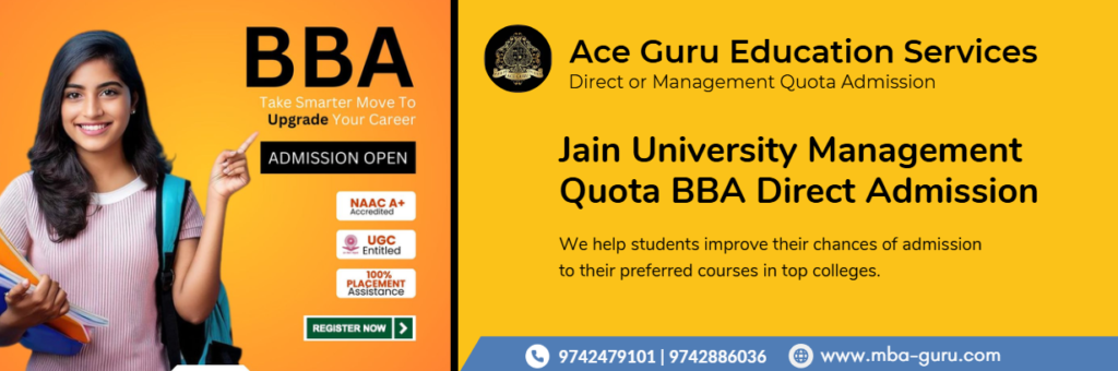 Jain University Management Quota BBA Direct Admission.