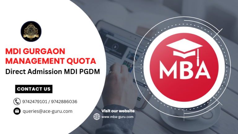 MDI Gurgaon Management Quota Direct Admission MDI PGDM