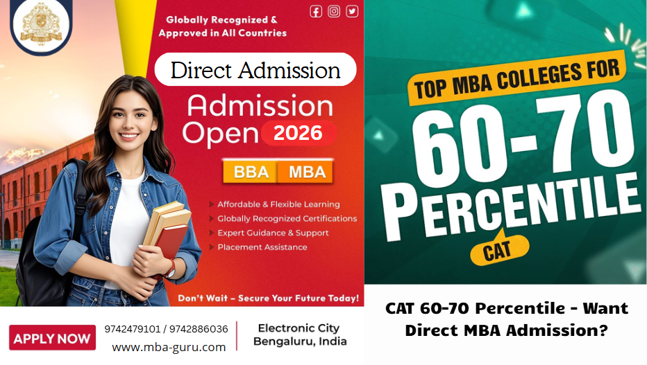 CAT 60–70 Percentile – Want Direct MBA Admission?
