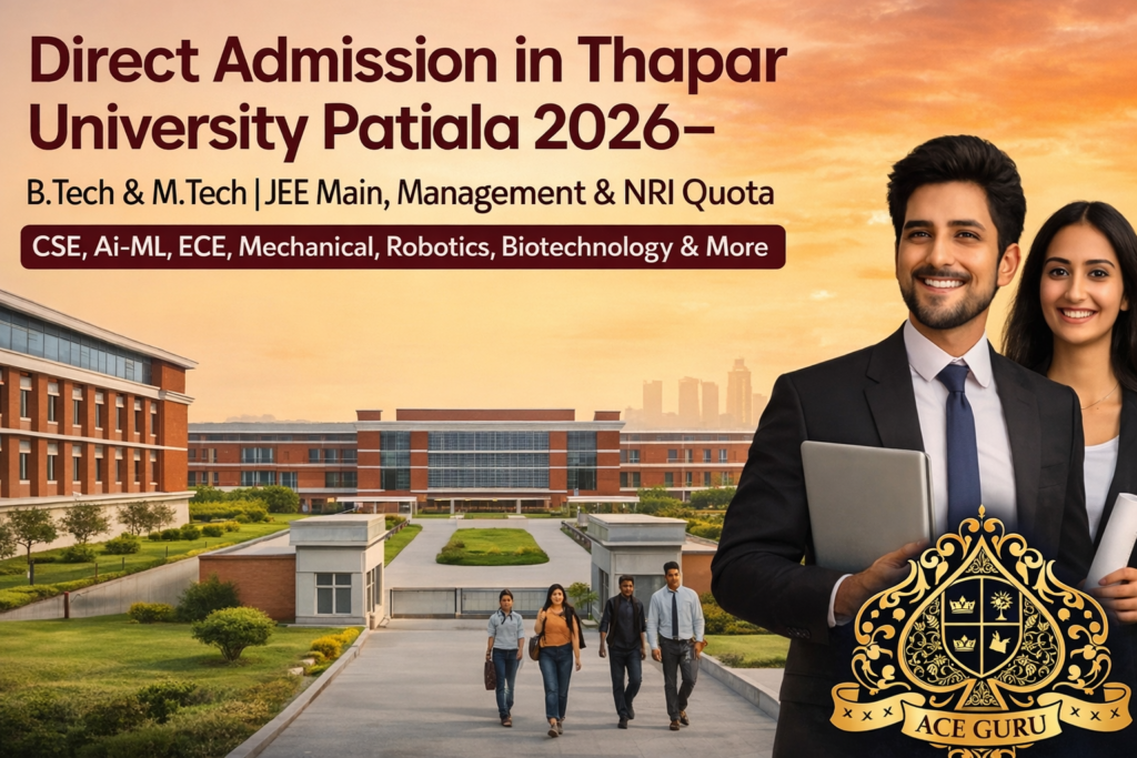 Thapar University BTech Admission 2026 (JEE Main Based)
