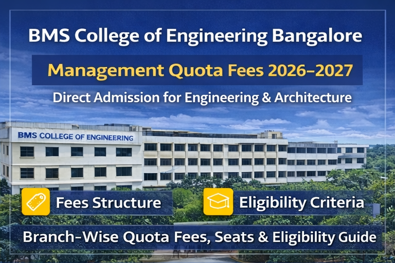 BMS College of Engineering Direct Admission 2026–2029 | Engineering & Architecture Management Quota Bangalore