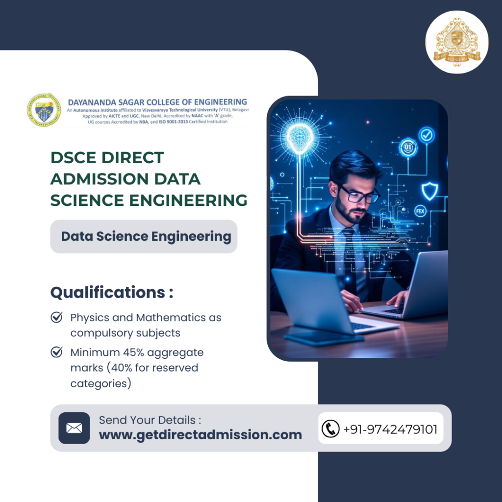 DSCE Direct Admission for Data Science Engineering 2026.
