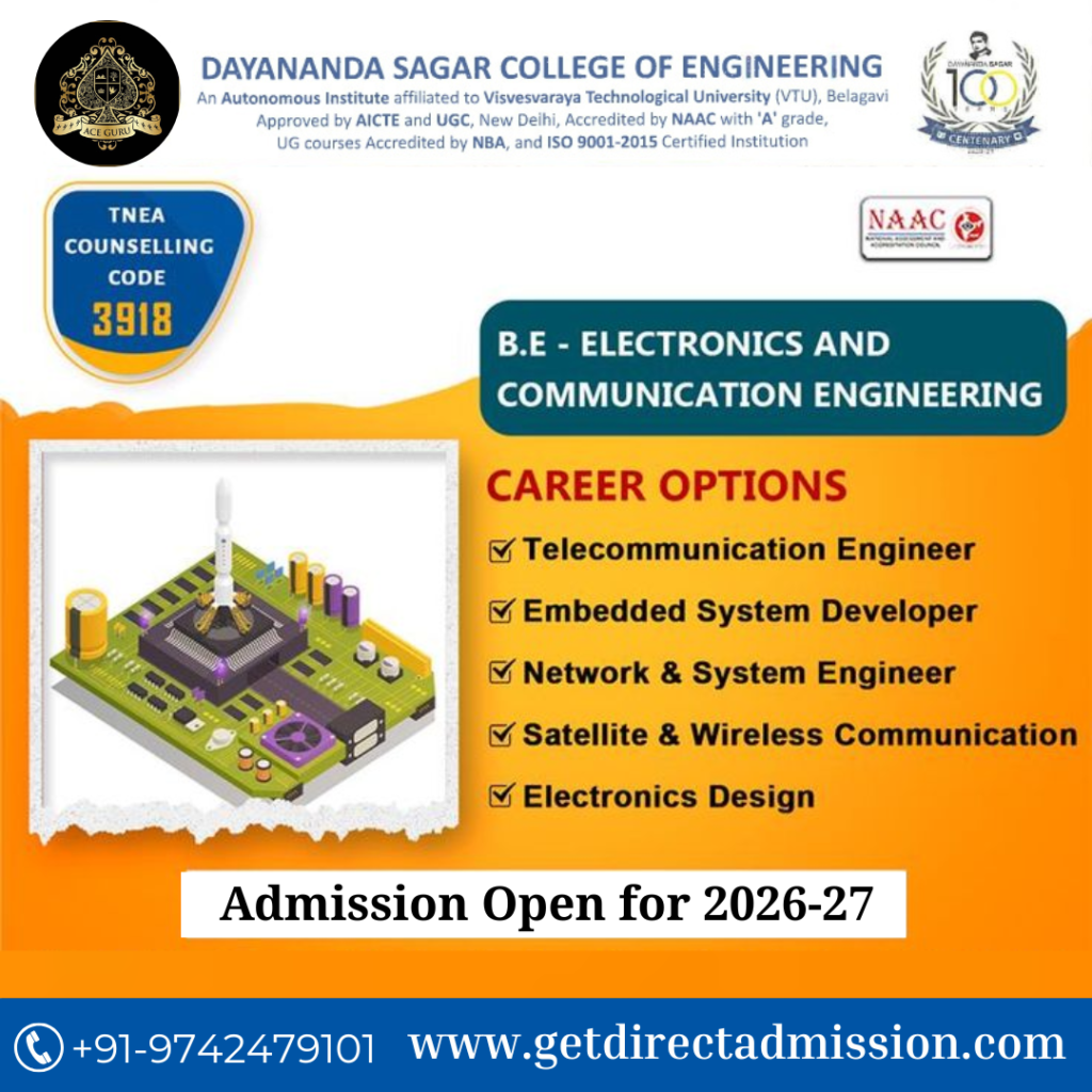 DSCE Direct Admission for Telecommunication Engineering 2026.