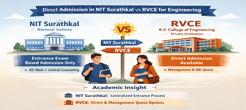 Direct Admission in NIT Surathkal Or RVCE
