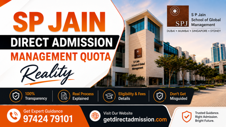 SP Jain Direct Admission Management Quota Reality