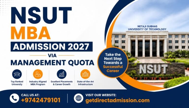 NSUT MBA Admission 2027 | Management Quota