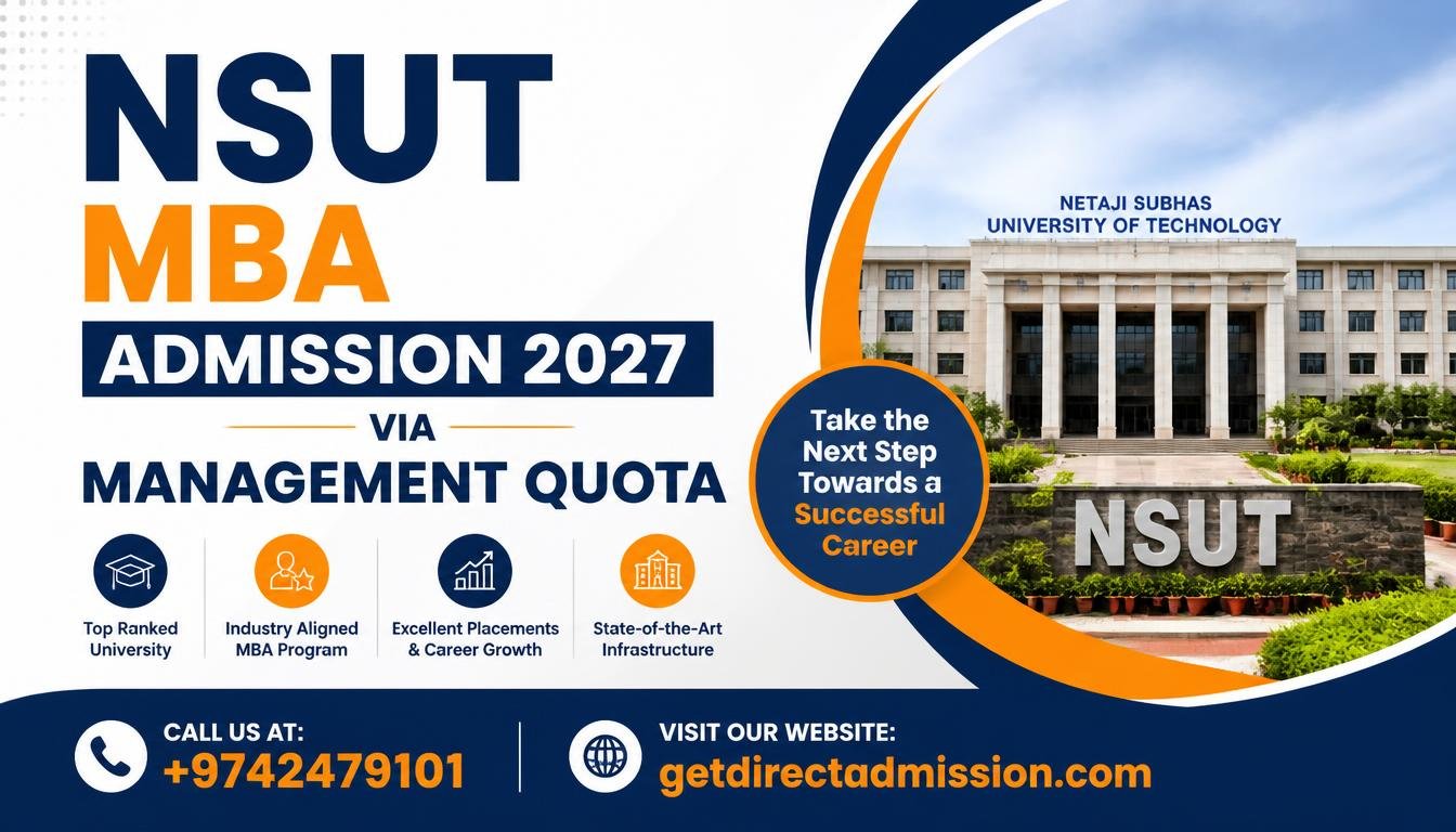 NSUT MBA Admission 2027 | Management Quota