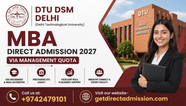 DTU DSM Delhi MBA Direct Admission | Management Quota