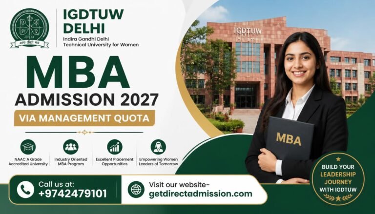 IGDTUW MBA Direct Admission | Management Quota