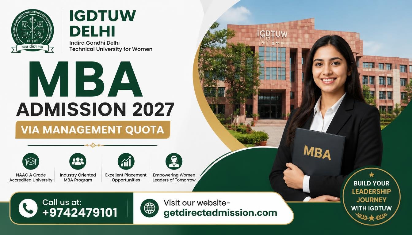 IGDTUW MBA Direct Admission | Management Quota