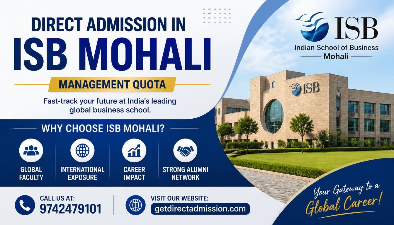 Direct Admission in ISB Mohali | Management Quota