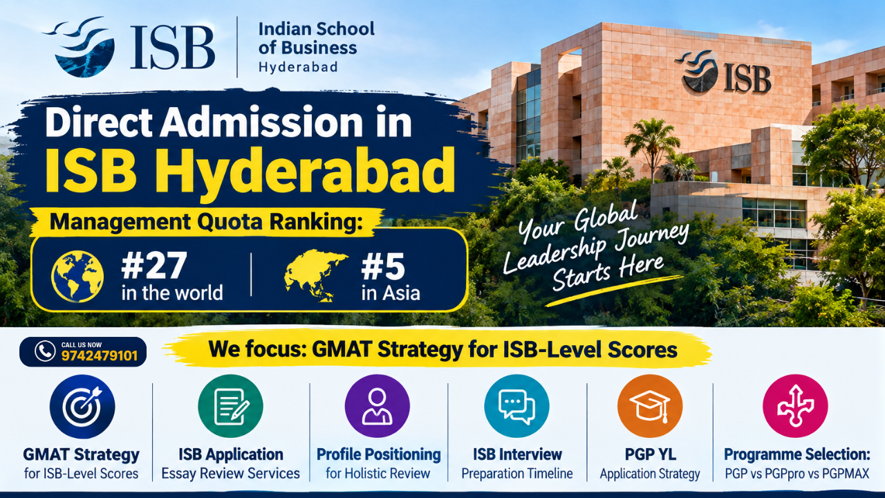 Direct Admission in ISB Hyderabad | Management Quota
