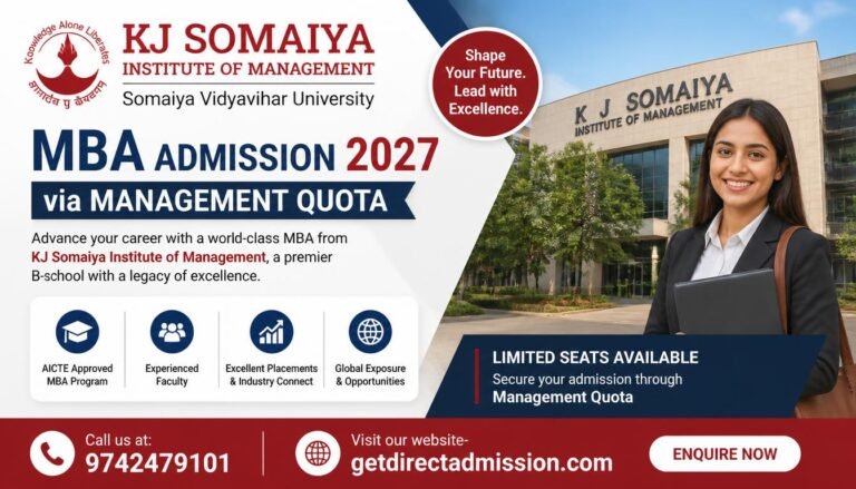 KJ Somaiya MBA Admission 2027 | Management Quota