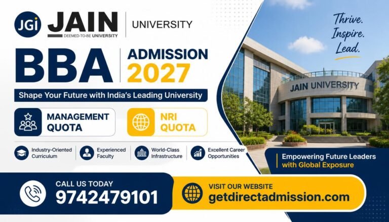 Direct Admission in Jain University BBA 2027 | Management Quota