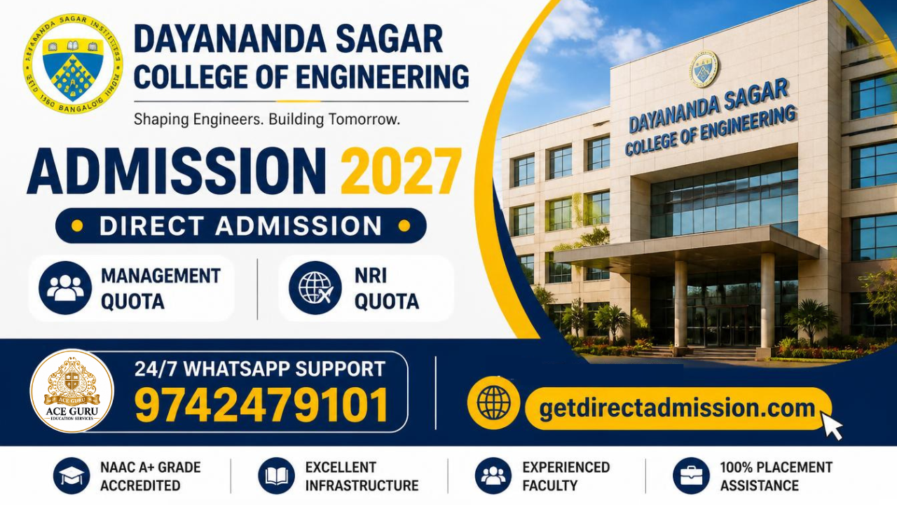 DSCE Direct Admission Fees 2027-28 | Management Quota