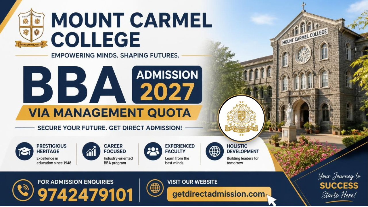 Mount Carmel College BBA Management Quota Admission 2027: Eligibility, Fees, Process & Direct Admission Guide