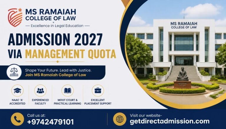 Direct Admission in MS Ramaiah College of Law | Management Quota