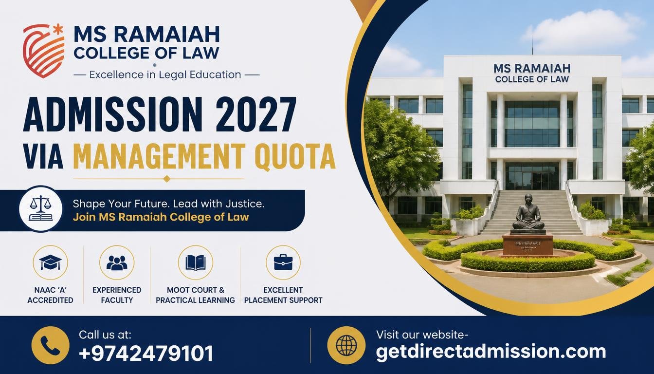 Direct Admission in MS Ramaiah College of Law | Management Quota