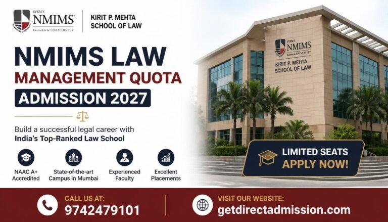 NMIMS LAW Management Quota Admission 2027: Complete Guide