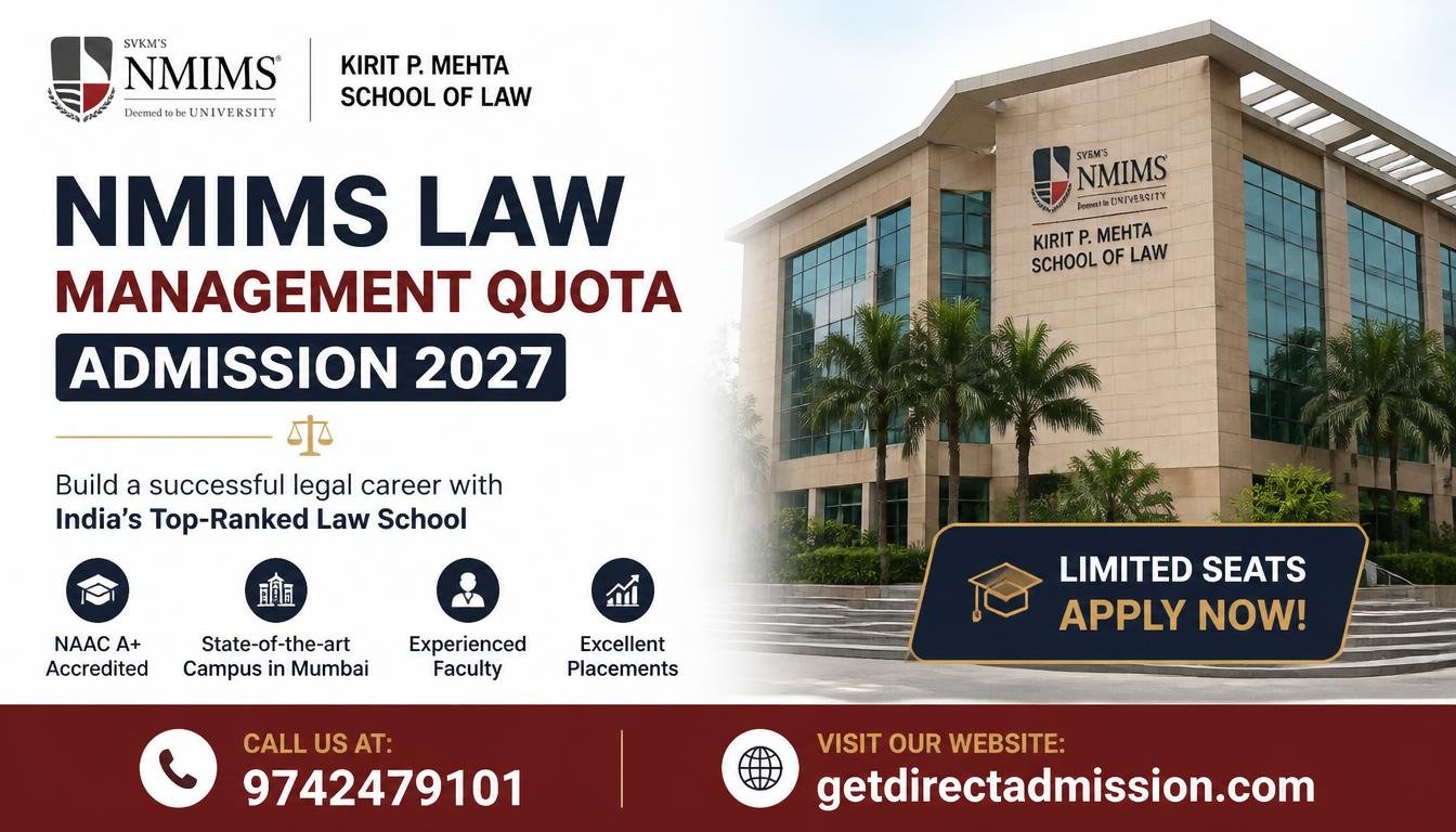 NMIMS LAW Management Quota Admission 2027: Complete Guide