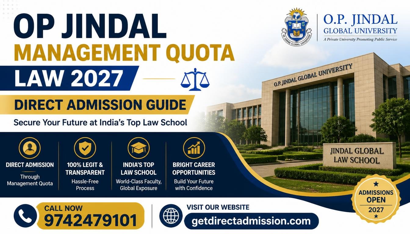 OP Jindal Management Quota Law 2027: Direct Admission Guide