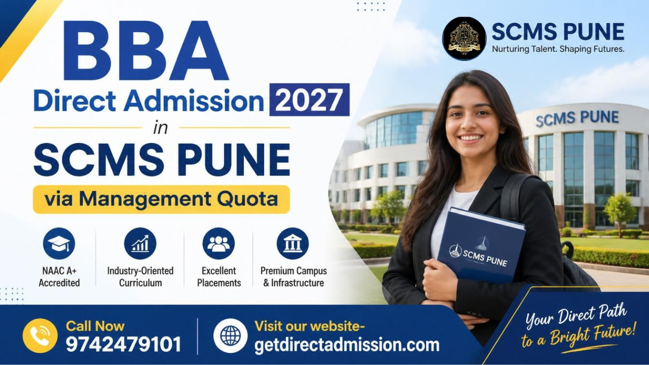 Direct Admission in SCMS Pune BBA Management Quota 2027