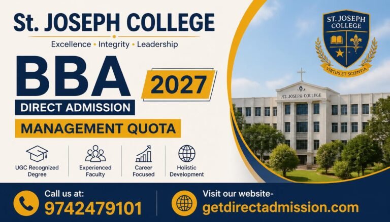 St. Joseph College BBA Direct Admission 2027 | Management Quota